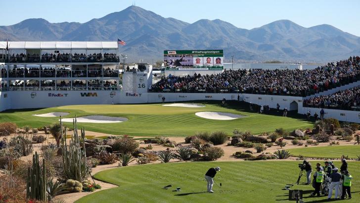 TPC Scottsdale's famous 16th hole at the Phoenix Masters